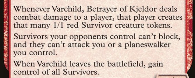 Varchild, Betrayer of Kjeldor Card Text