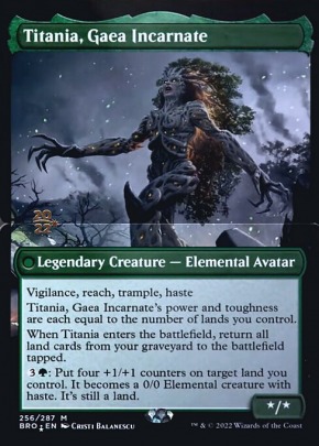 MTGNexus - Titania, Gaea Incarnate from The Brothers' War Promos