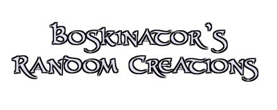 Boskinator's Random Creations Logo