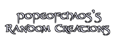 popeofchaos's Random Creations Logo