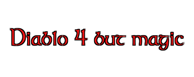 Diablo 4 but magic Logo