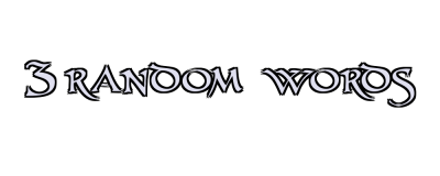 3 random words Logo