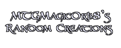 MTGMagicOrb8's Random Creations Logo
