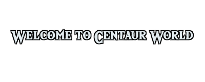 Welcome to Centaur World Logo