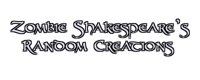 Zombie Shakespeare's Random Creations Logo