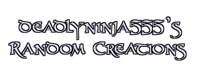 deadlyninja555's Random Creations Logo