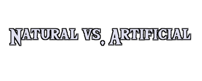 Natural vs. Artificial Logo