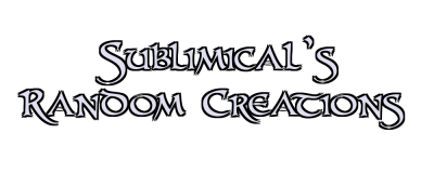 Sublimical's Random Creations Logo