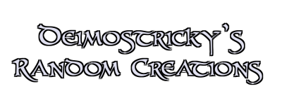 Deimostricky's Random Creations Logo