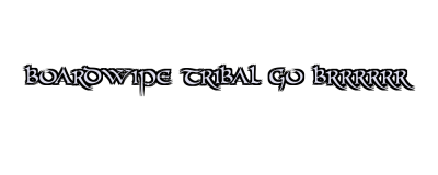 BOARDWIPE TRIBAL GO BRRRRRR Logo
