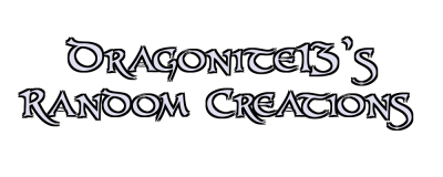 Dragonite13's Random Creations Logo