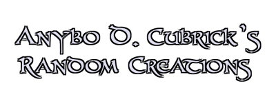 Anybo D. Cubrick's Random Creations Logo