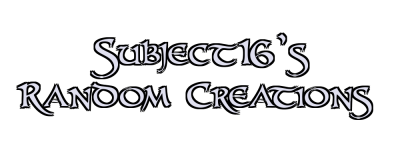 Subject16's Random Creations Logo