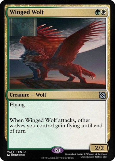 red winged wolves