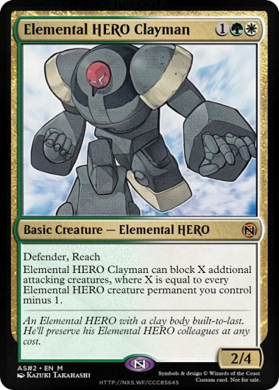 elemental hero clayman card