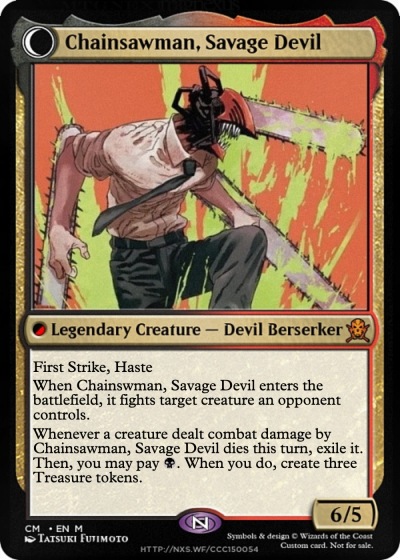 Chainsaw Man themed Magic the Gathering proxy : r/ChainsawMan