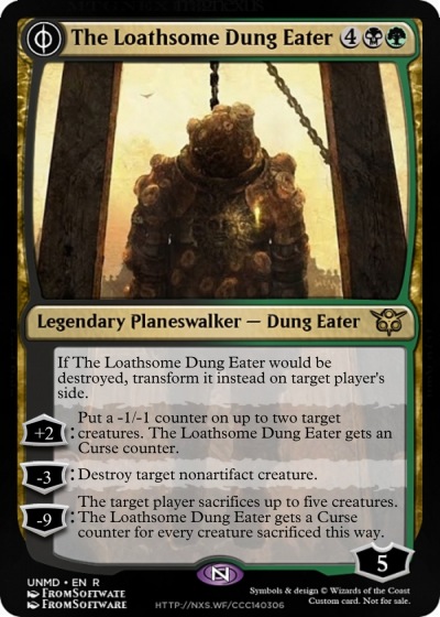 Made a custom MAGIC: the Gathering card for Loathsome Dung Eater! :  r/Eldenring