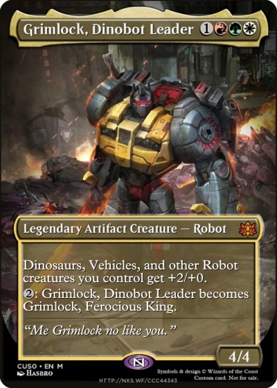 MTGNexus - Grimlock, Dinobot Leader // Grimlock, Ferocious King