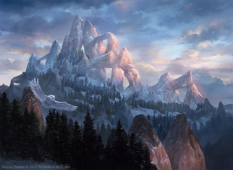 Snow Covered Mountain by Alayna Danner